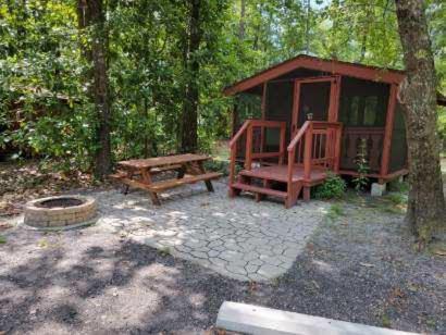 Okefenokee Pastimes Cabins And Campground Stanley Landing Exteriör bild